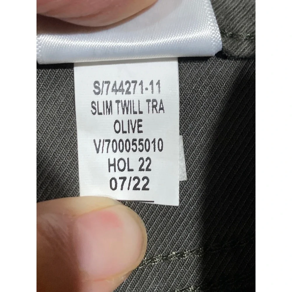 Banana Republic Traveler Pants Mens 30x32 Slim Fit Olive Green Twill NWT $110